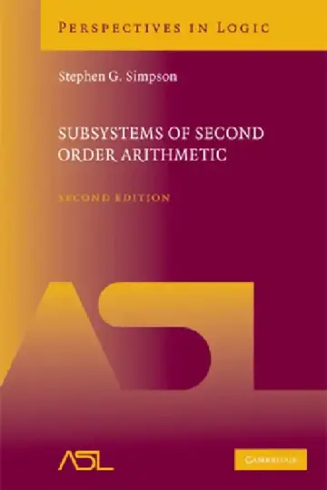 Cover of Subsystems of Second Order Arithmetic