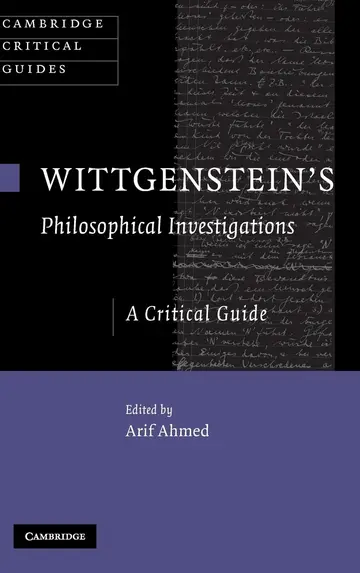 Cover of Wittgenstein's Philosophical Investigations