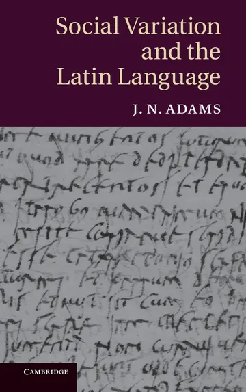 Cover of Social Variation and the Latin Language