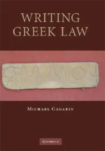 Cover of Writing Greek Law