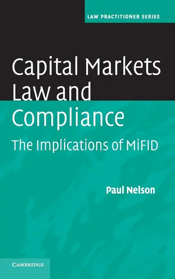 Cover of Capital Markets Law and Compliance