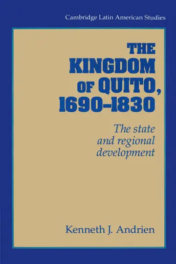 Cover of The Kingdom of Quito, 1690-1830