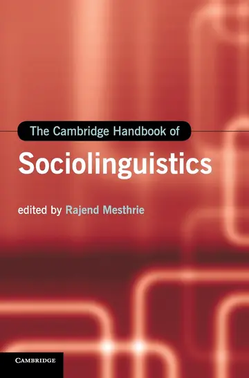 Cover of The Cambridge Handbook of Sociolinguistics