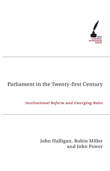 Cover of Parliament in the Twenty-first Century