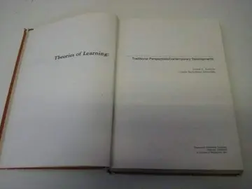 Cover of Theories of learning