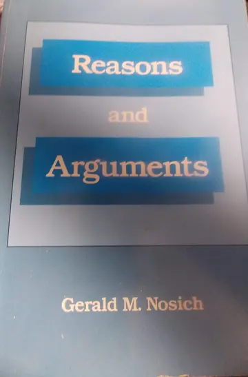 Cover of Reasons and Arguments