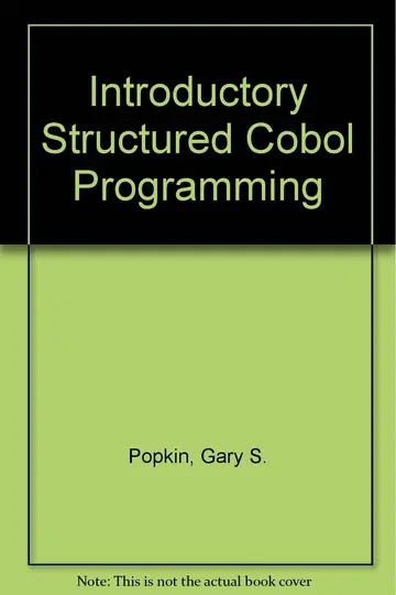 Cover of Introductory Structured Cobol Programming