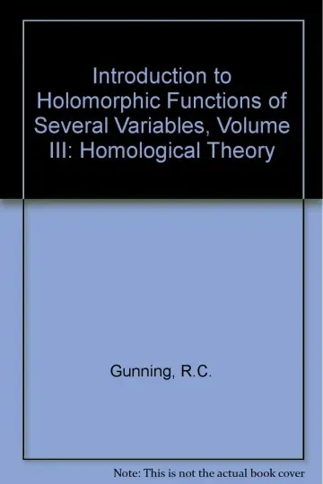 Cover of Introduction to Holomorphic Functions of Several Variables, Volume III