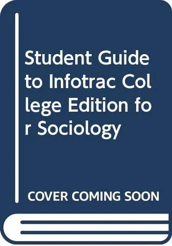 Cover of Stdt Gde Infotrac F/Sociology