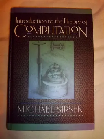 Cover of Introduction to the Theory of Computation