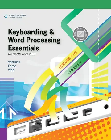 Cover of Keyboarding and Word Processing Essentials, Lessons 1-55