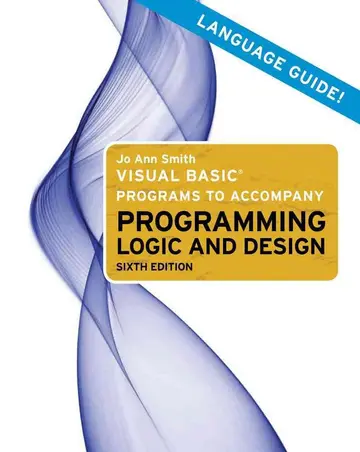 Cover of Visual Basic Programs to Accompany Programming Logic and Design