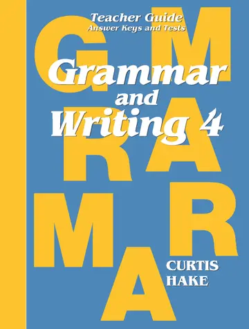 Cover of Grammar & Writing Grade 4
