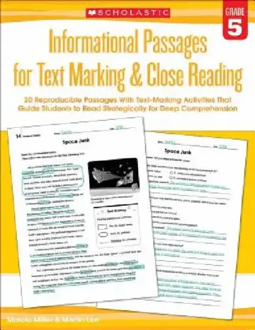 Cover of Informational Passages for Text Marking & Close Reading