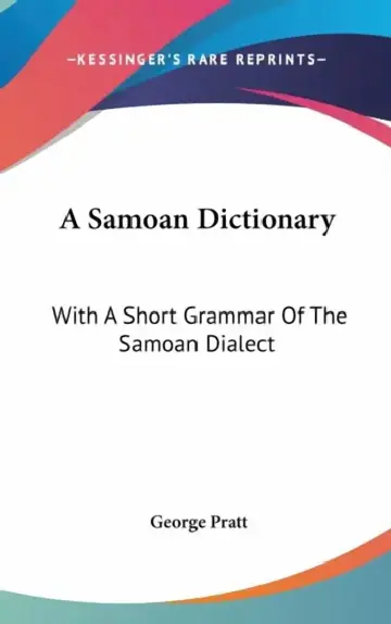 Cover of A Samoan Dictionary