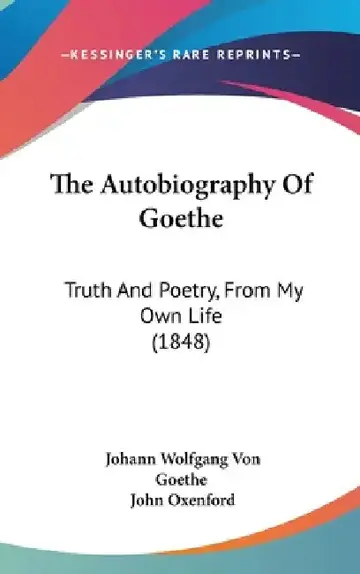 Cover of The Autobiography Of Goethe