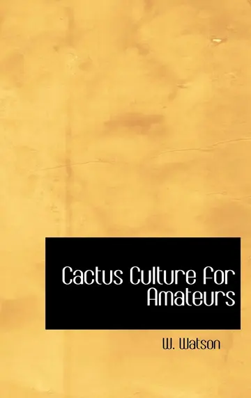 Cover of Cactus Culture for Amateurs
