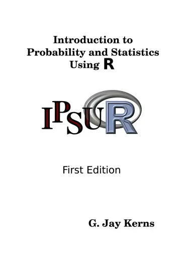 Cover of Introduction to Probability and Statistics Using R