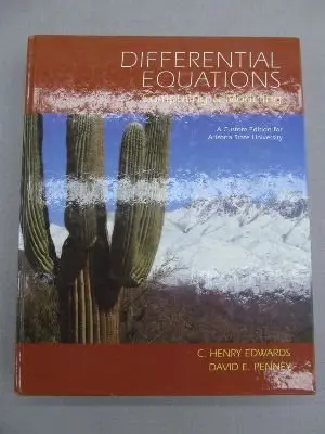 Cover of Differential Equations Computing & Modeling