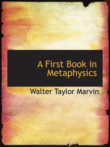 Cover of A First Book in Metaphysics