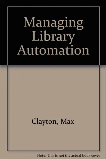 Cover of Managing Library Automation