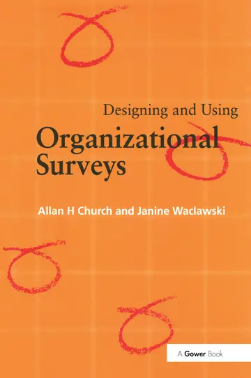 Cover of Designing and Using Organizational Surveys
