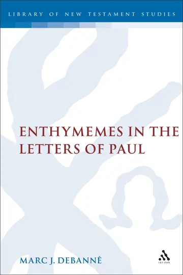 Cover of Enthymemes in the Letters of Paul