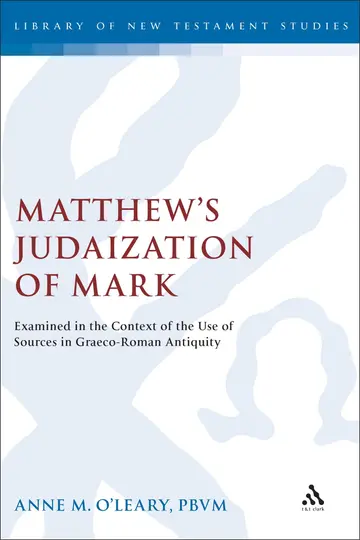 Cover of Matthew's Judaization of Mark