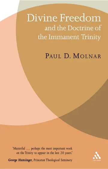 Cover of Divine Freedom and the Doctrine of the Immanent Trinity