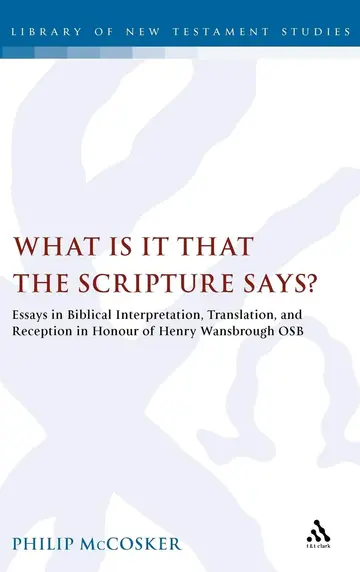 Cover of What is it That the Scripture Says?