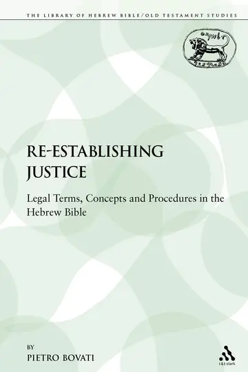 Cover of Re-Establishing Justice