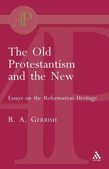 Cover of Old Protestantism and the New