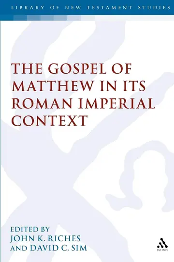 Cover of Gospel of Matthew in Its Roman Imperial Context