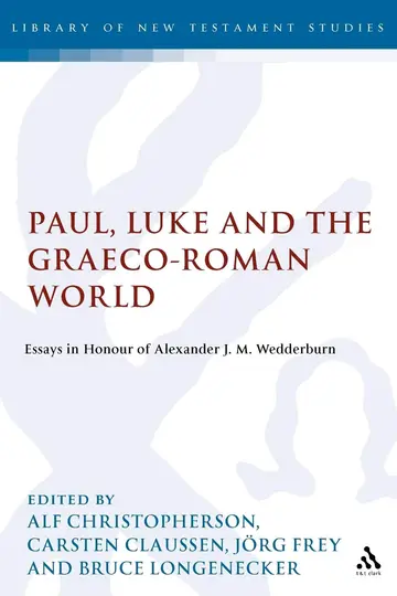 Cover of Paul, Luke and the Graeco-Roman World