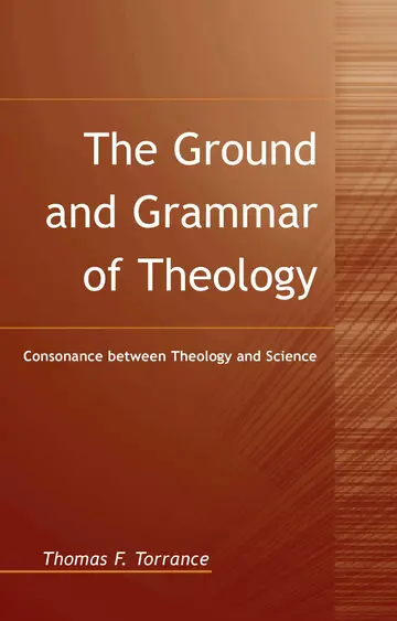 Cover of The Ground and Grammar of Theology