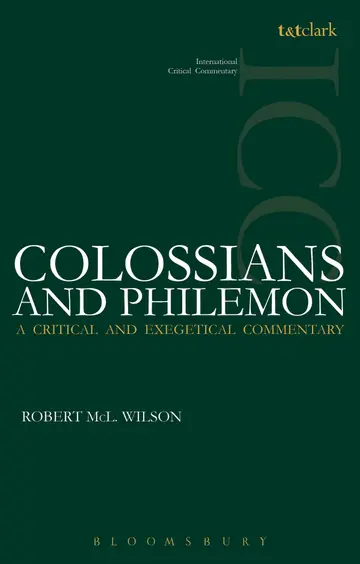 Cover of Colossians and Philemon (ICC)
