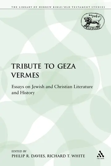 Cover of Tribute to Geza Vermes
