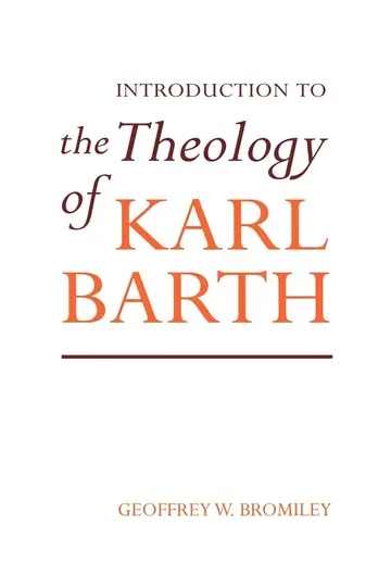 Cover of An Introduction to the Theology of Karl Barth