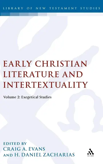 Cover of Early Christian Literature and Intertextuality