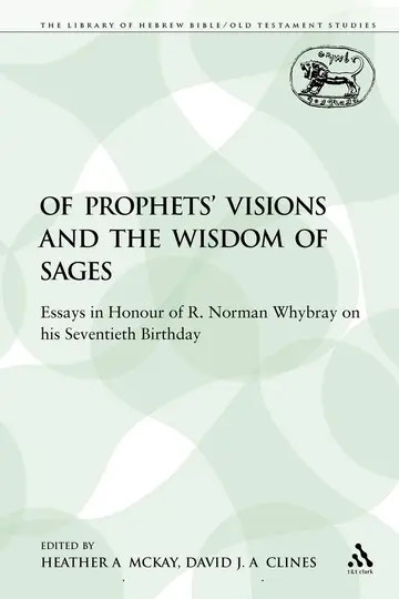 Cover of Of Prophets' Visions and the Wisdom of Sages
