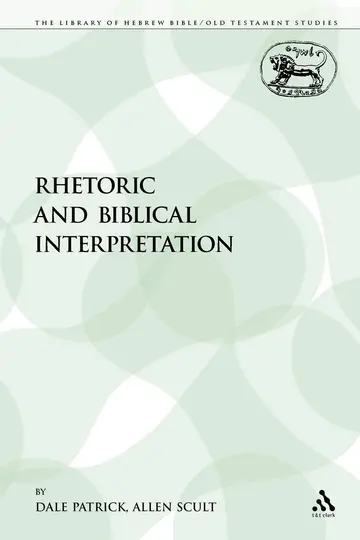 Cover of Rhetoric and Biblical Interpretation