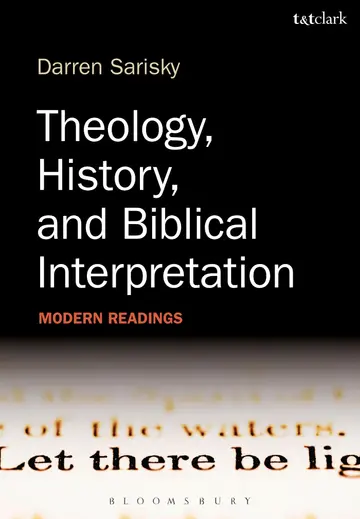 Cover of Theology, History, and Biblical Interpretation