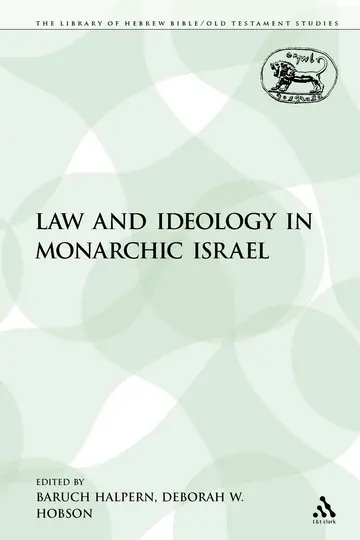 Cover of Law and Ideology in Monarchic Israel