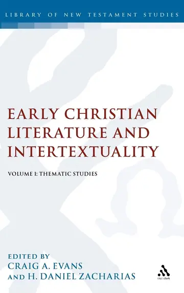 Cover of Early Christian Literature and Intertextuality