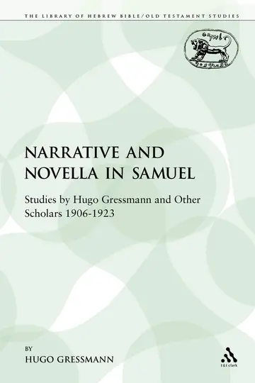 Cover of Narrative and Novella in Samuel