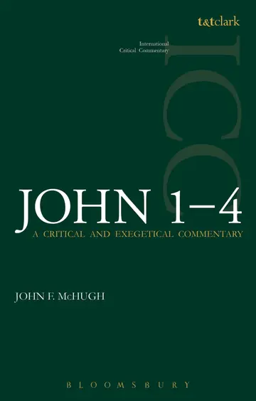 Cover of John 1-4 (ICC)