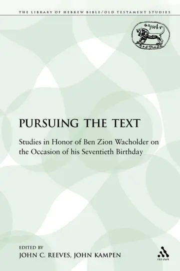 Cover of Pursuing the Text