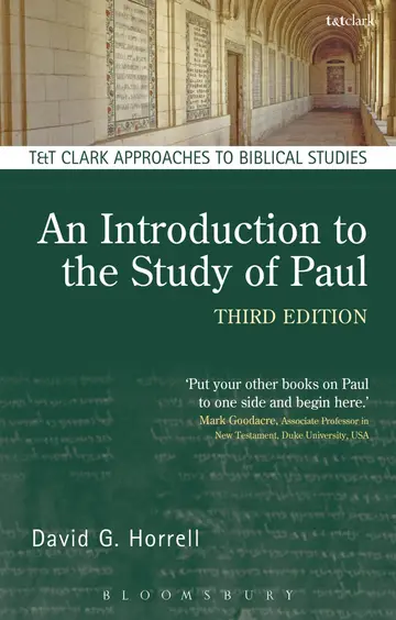 Cover of An Introduction to the Study of Paul