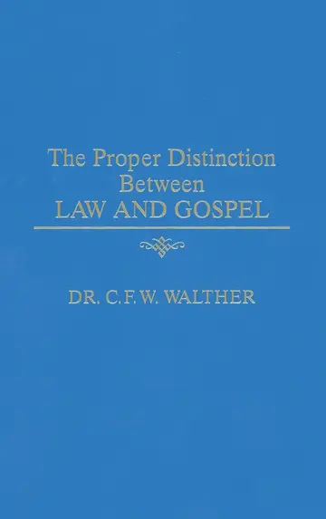 Cover of Proper Distinction between Law and Gospel