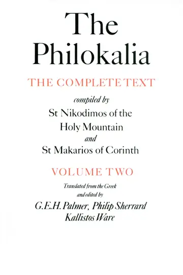 Cover of The Philokalia Vol 2